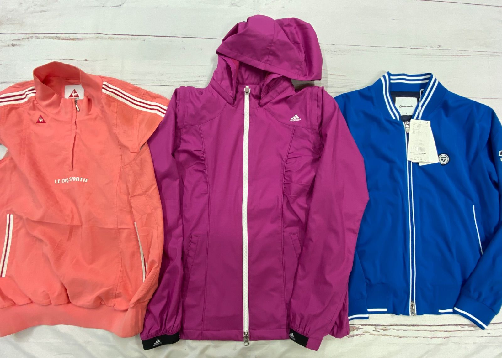 レディースゴルフウェア15点 S528◇ レディース ゴルフウェア 春物 おまとめ 15点 アウター