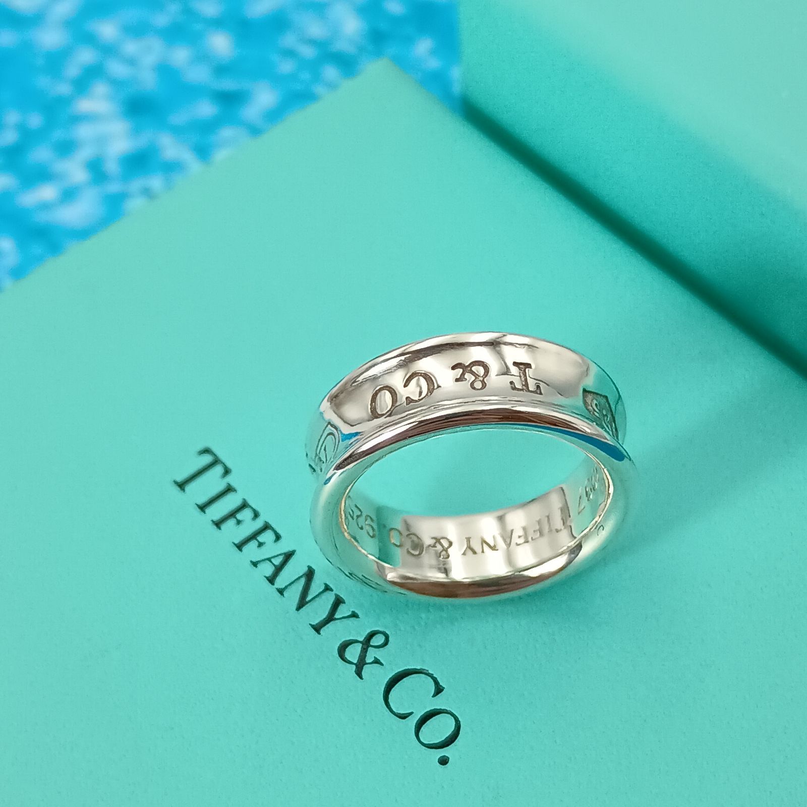 中古 TIFFANY ティファニー 1837 ナローリングシルバー925 #10 TIFFANY&Co. ティファニー 10号 ナローリング レディース シルバー925