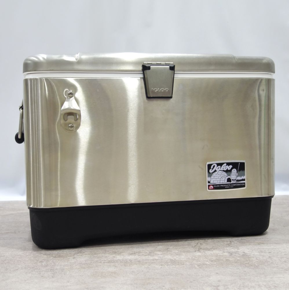 イグルー Iqloo ハード クーラーボックス 51L シルバー ステンレス 