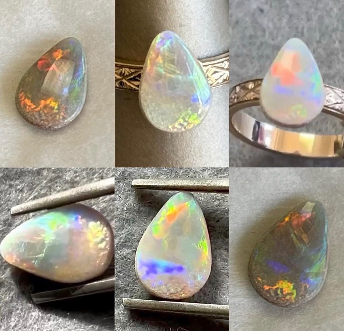 500-1-No37 天然オパール オーストラリア ライトニングリッジ産