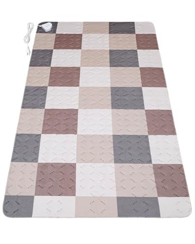 電気カーペット 電気毛布 敷き ホットカーペット 4段階タイマー 72W省エネ ズレ防止 4