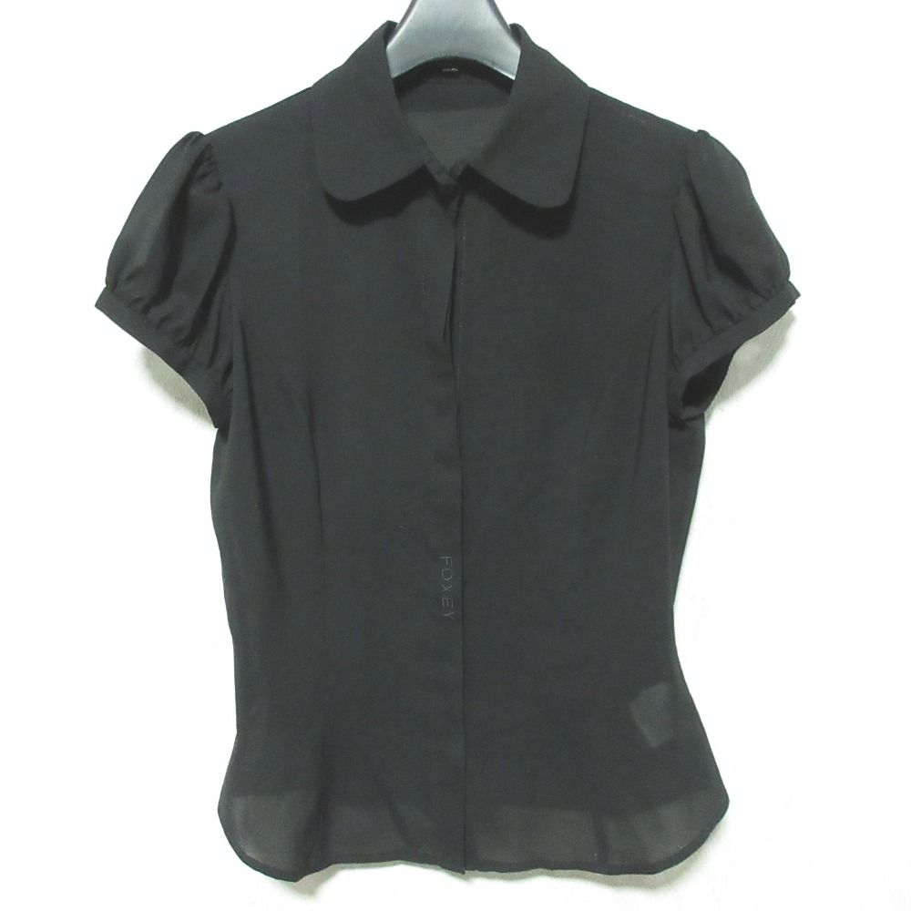 フォクシー　ブラウス 美品 FOXEY NEW YORK フォクシーニューヨーク パフスリーブ シアー