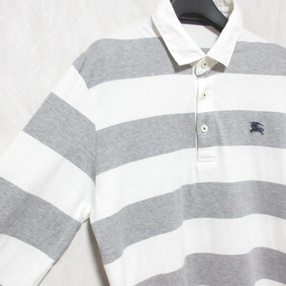 良品 BURBERRY BLACK LABEL バーバリーブラックレーベル ボーダー 長袖