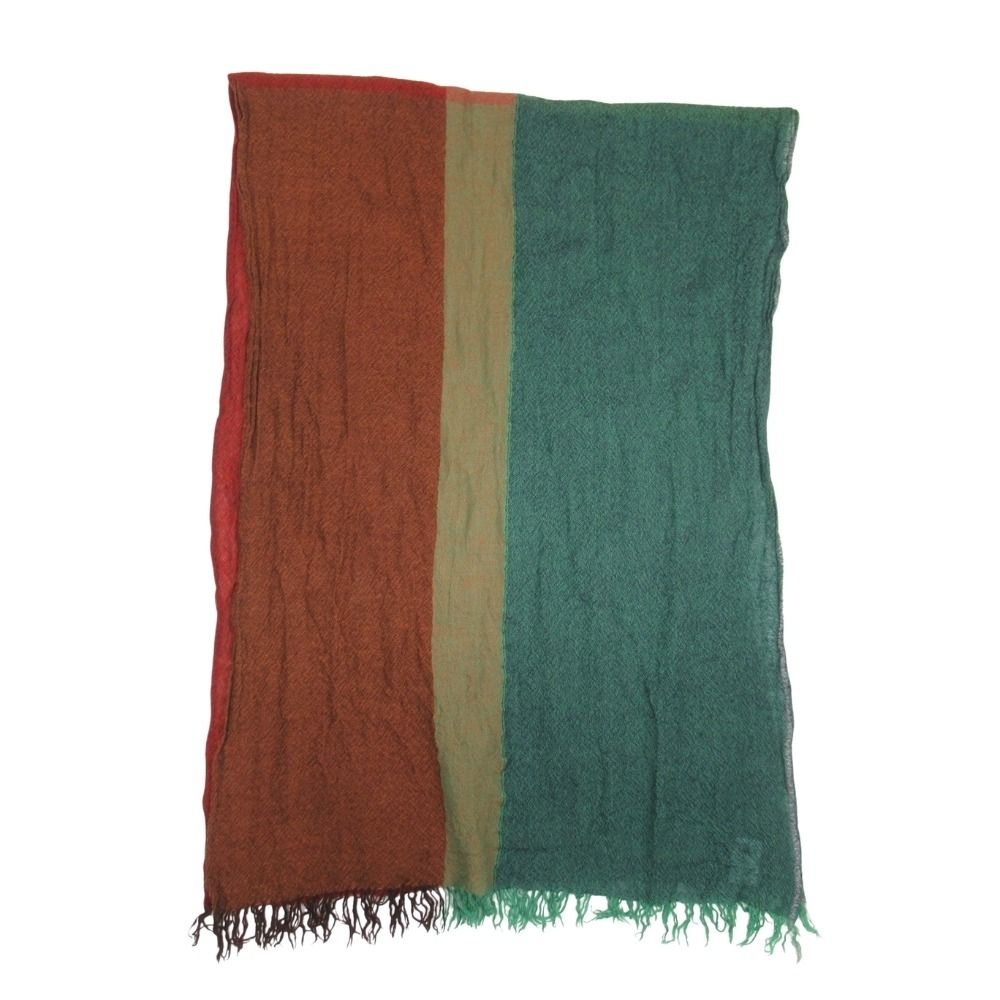 新品同様 22aw Y's Yohji Yamamoto ワイズ 2枚接ぎ マフラー 薄手