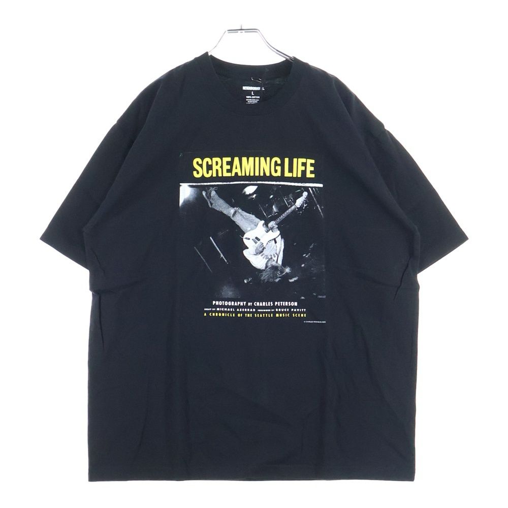 NEIGHBORHOOD (ネイバーフッド) 25AW ×CHARLES PETERSON チャールズ ピーターソン プリンテッド Tシャツ  カットソー ブラック 252PCNH-ST10S - メルカリ