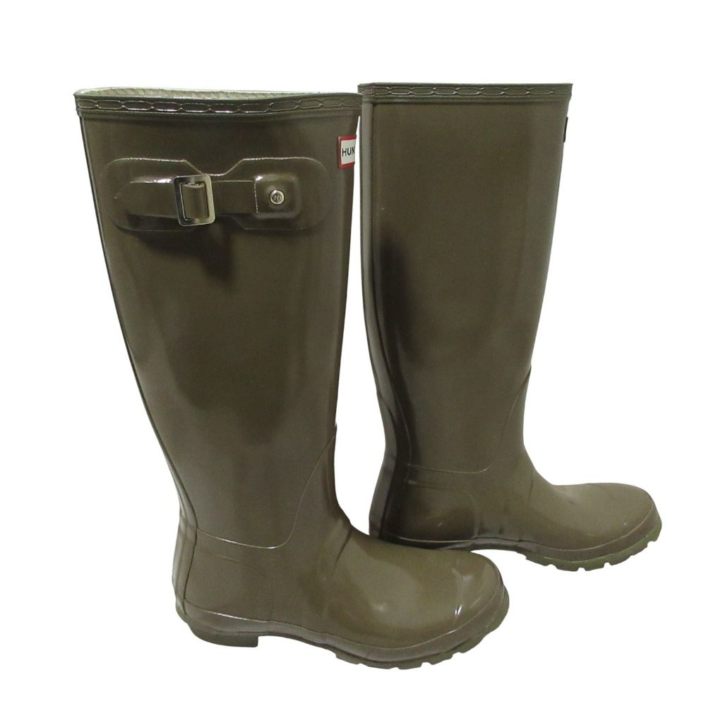 美品 HUNTER ハンター レインブーツ ロングブーツ 長靴 UK5 24.0cm程度