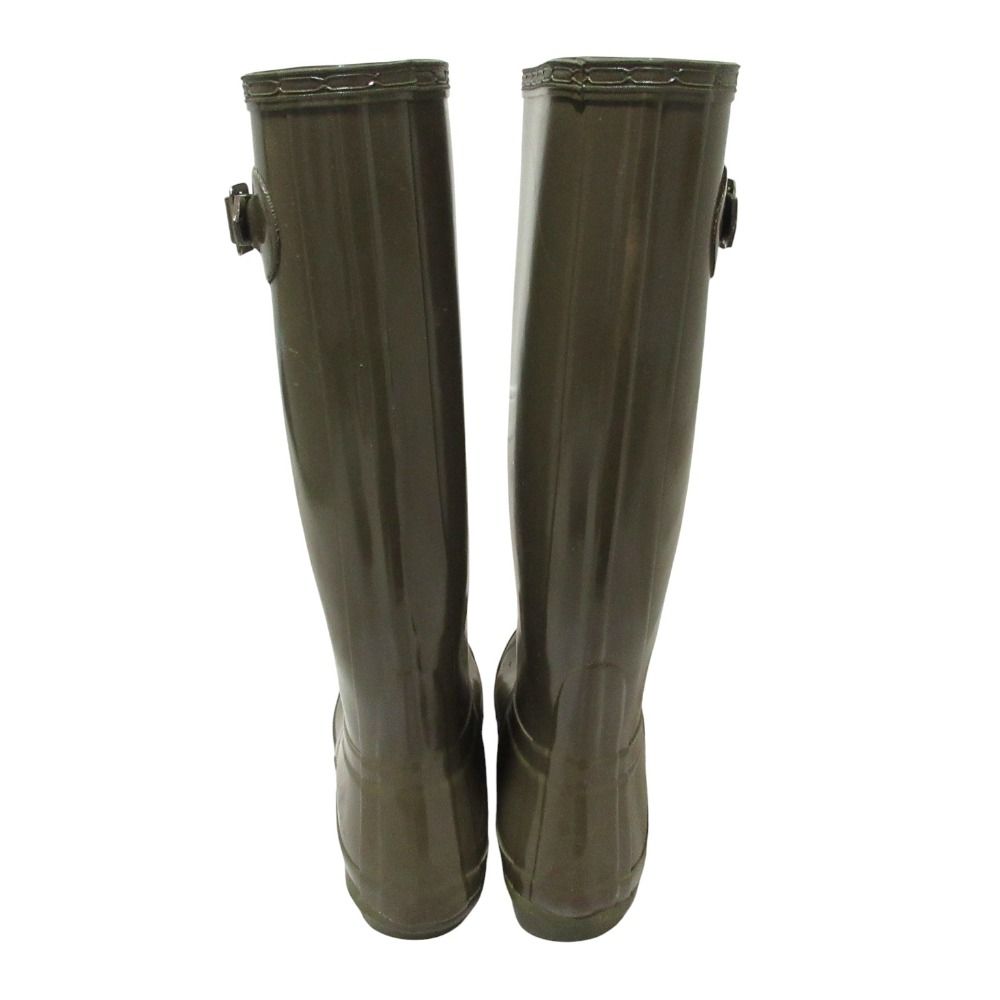 HUNTER ブラウン 長靴 UK 5 美品 HUNTER ハンター レインブーツ ロングブーツ 長靴 UK5 24.0cm程度