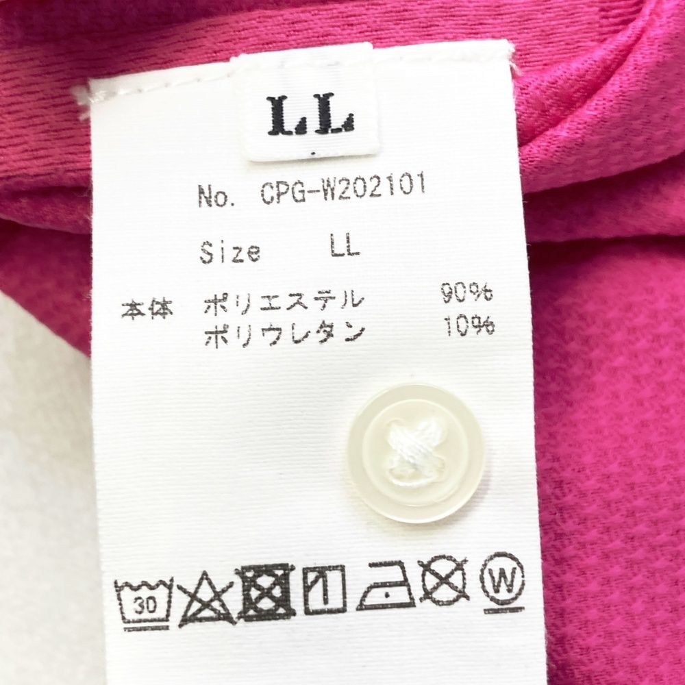 サイズ：LL CPG GOLF シーピージーゴルフ フロントロゴ 半袖ポロシャツ