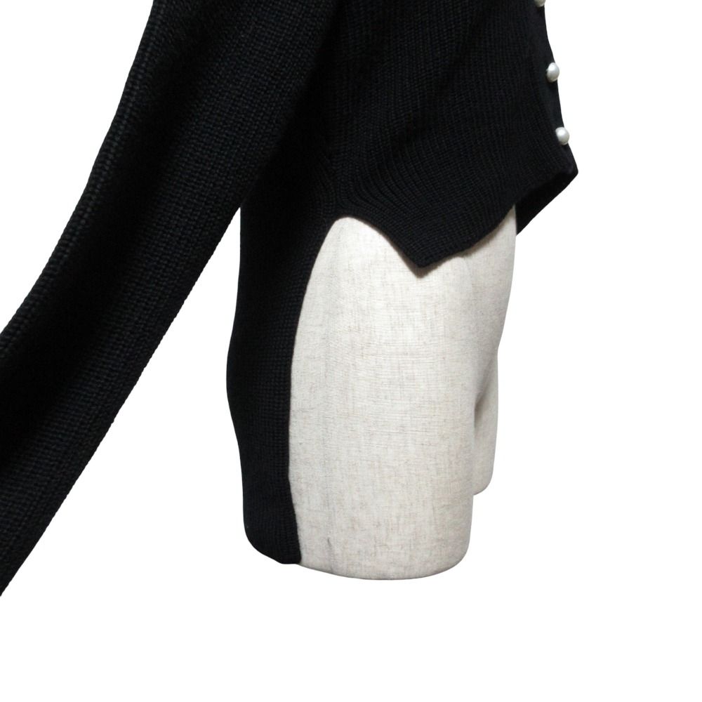 美品 23AW Rene ルネ パールボタン アシンメトリーヘム ウール