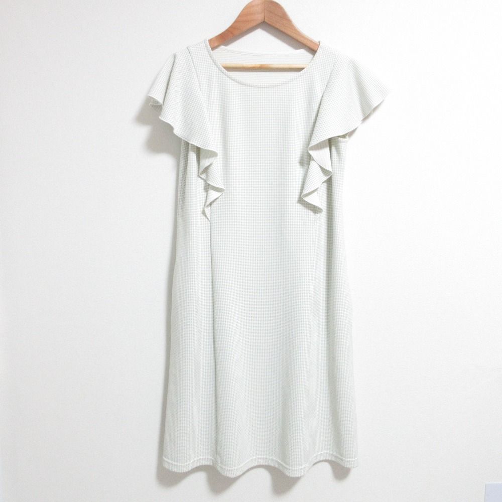 良品 Rene ルネ ワンピース パールボタン フリルブラウス 2点セット