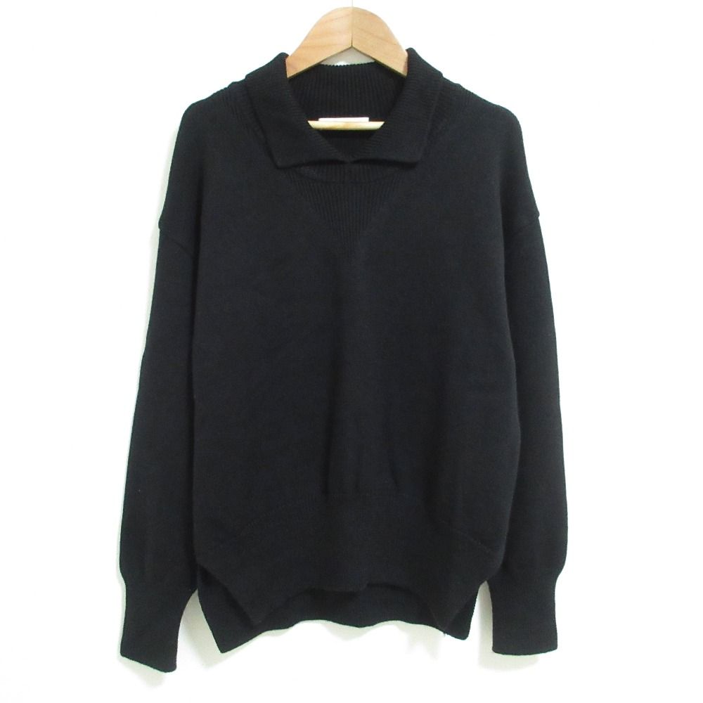 良品 Rene ルネ 襟付き ウール ニット セーター 6032457 36サイズ