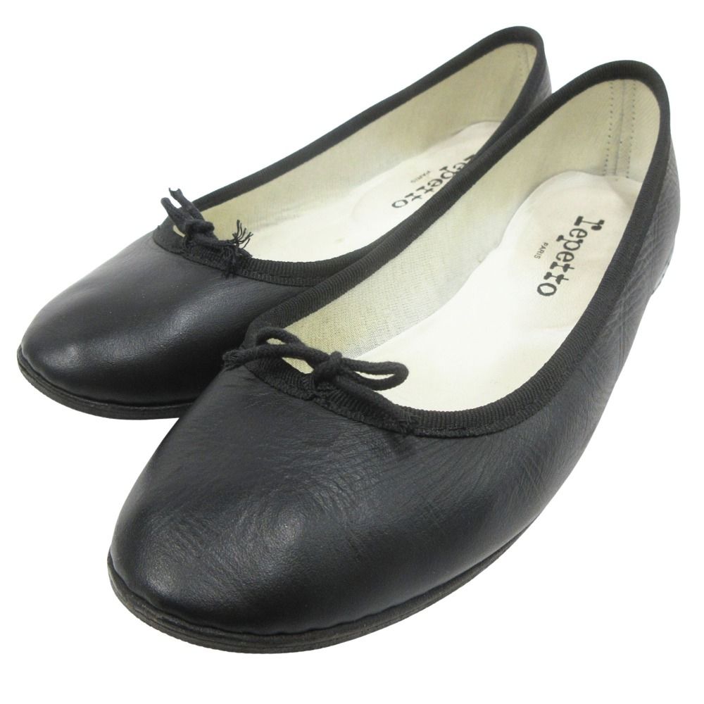 良品 repetto レペット レザー フラット バレエ シューズ 靴 サイズ38