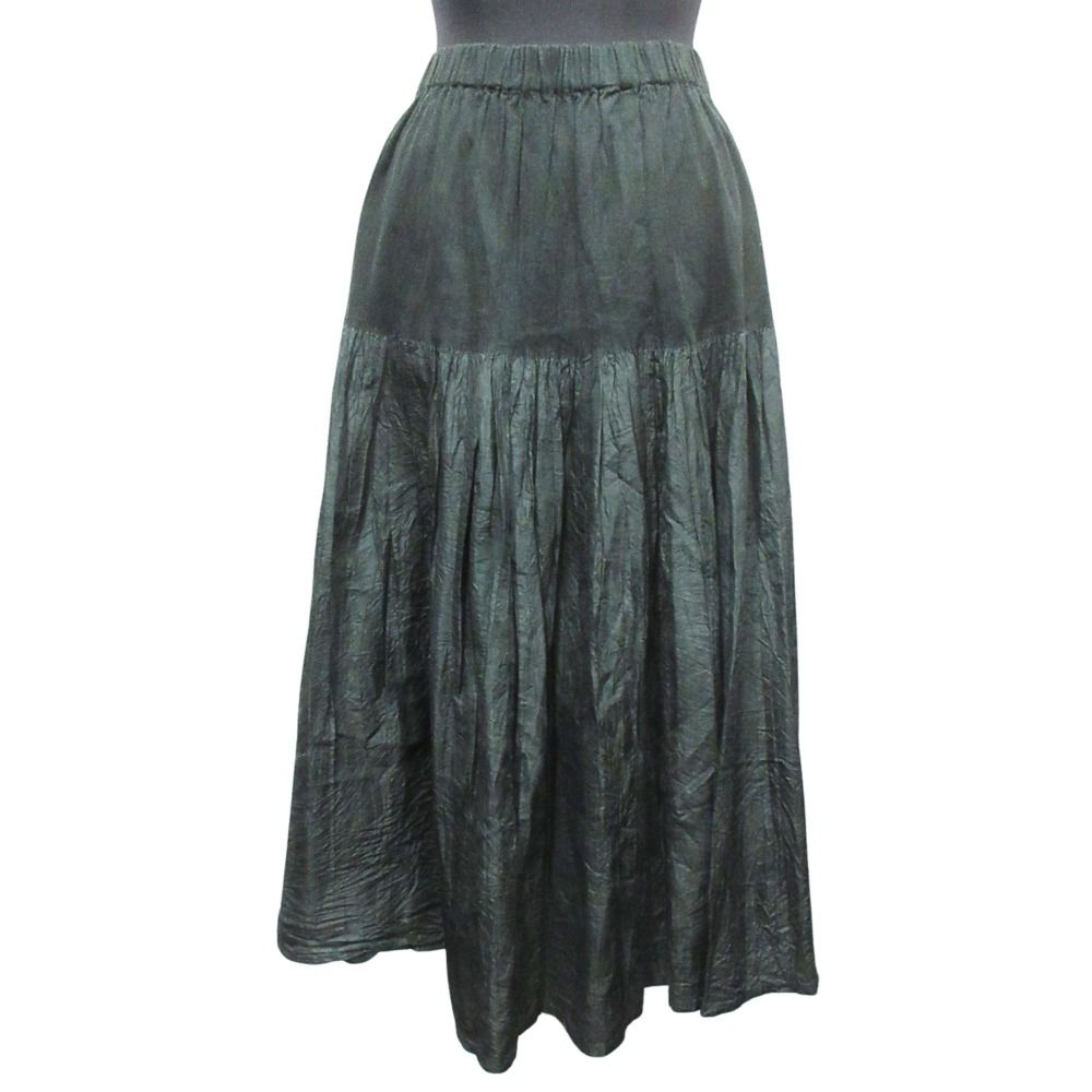 美品 04AW ISSEY MIYAKE イッセイ ミヤケ シルク ロング スカート