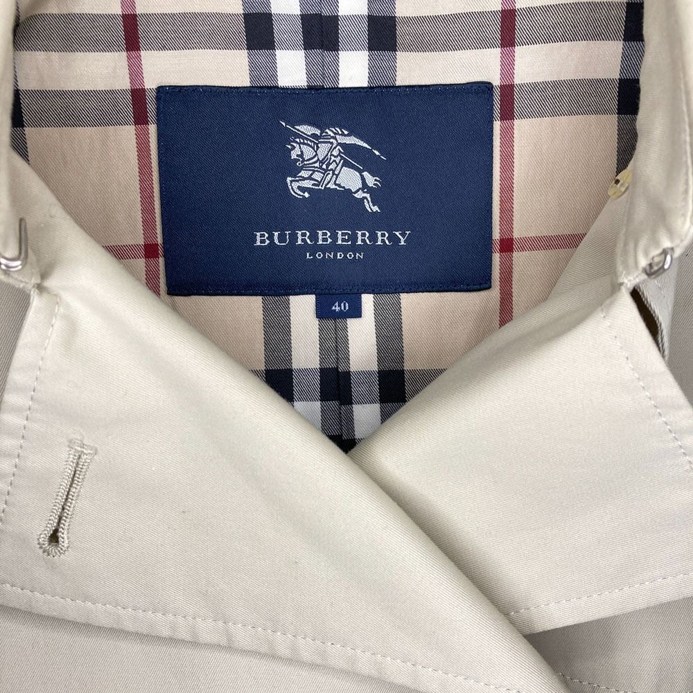 良品 BURBERRY バーバリー ノバチェックライニング ショート トレンチ