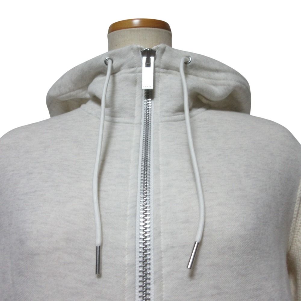 美品 sacai サカイ Sponge Sweat Hoodie ニット ドッキング スウェット 