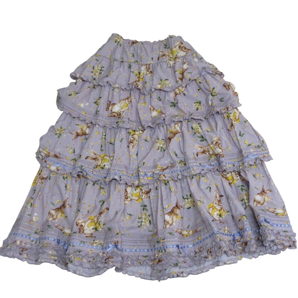 美品 PINKHOUSE ピンクハウス ミミ・モザ・ラビットプリント