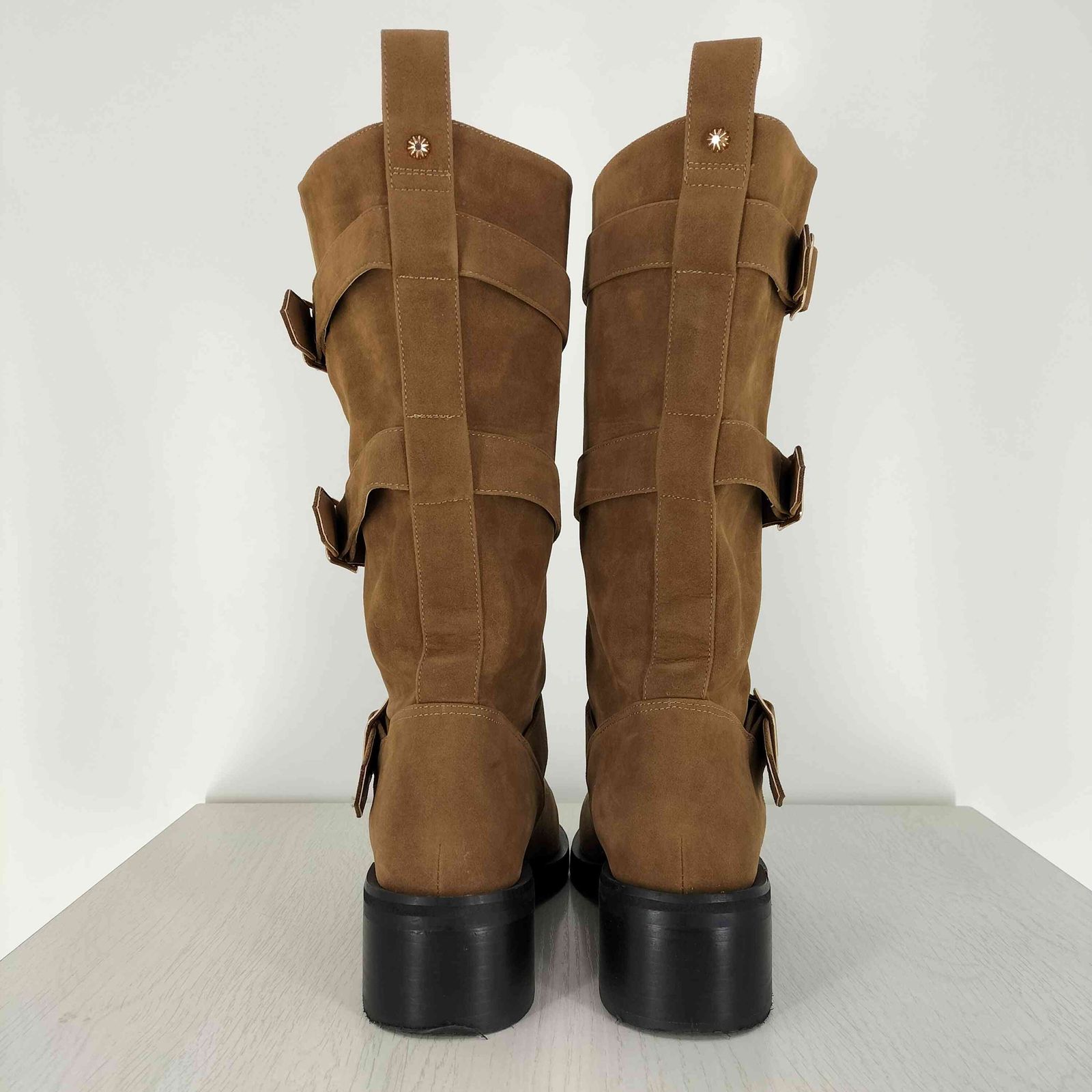 リリーブラウン Lily Brown 25ss 3バックルミドルブーツ レディース