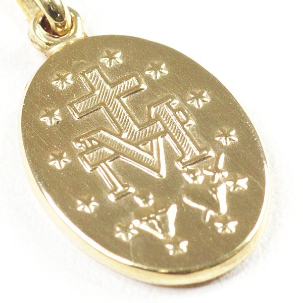 ウノアエレ K18YG 聖母マリア メダイ ペンダントトップ 1.0g 750YG