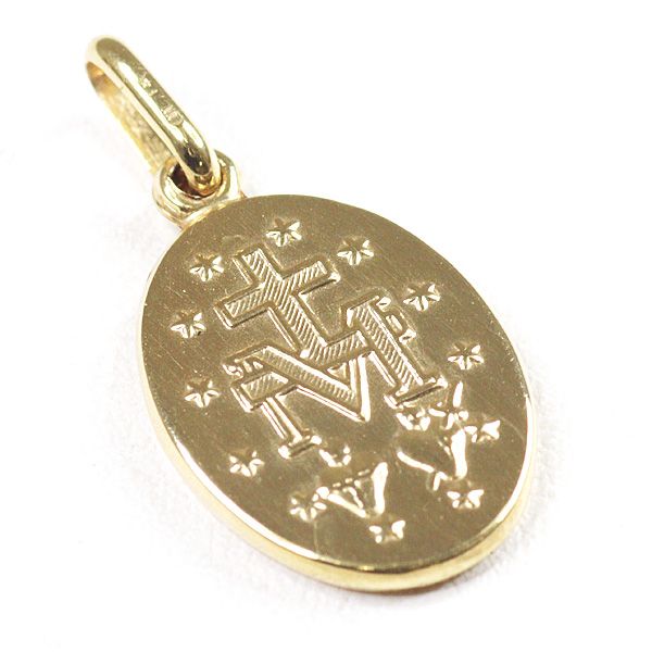 ウノアエレ K18YG 聖母マリア メダイ ペンダントトップ 1.0g 750YG