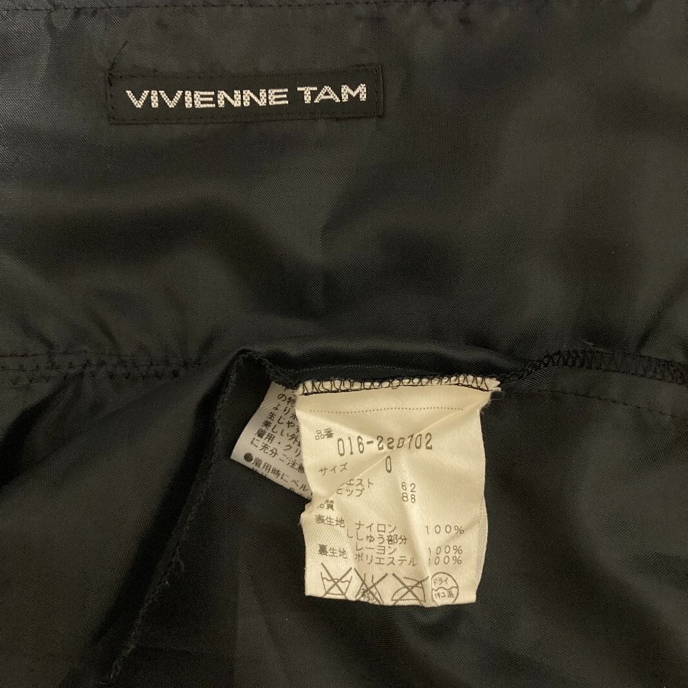 美品 VIVIENNE TAM ヴィヴィアンタム ステッチ刺繍 パワーネット
