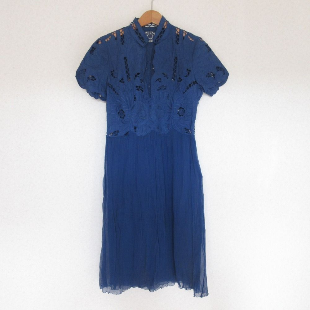 美品 VIVIENNE TAM ヴィヴィアンタム エンブロレース ワンピース 0