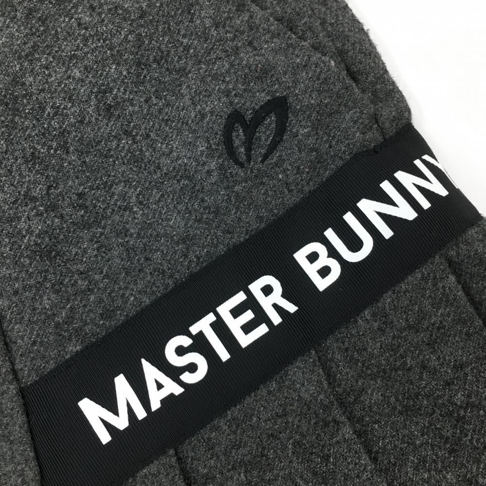 超美品】マスターバニー スカート グレー×黒 サイド裾プリーツ ウール