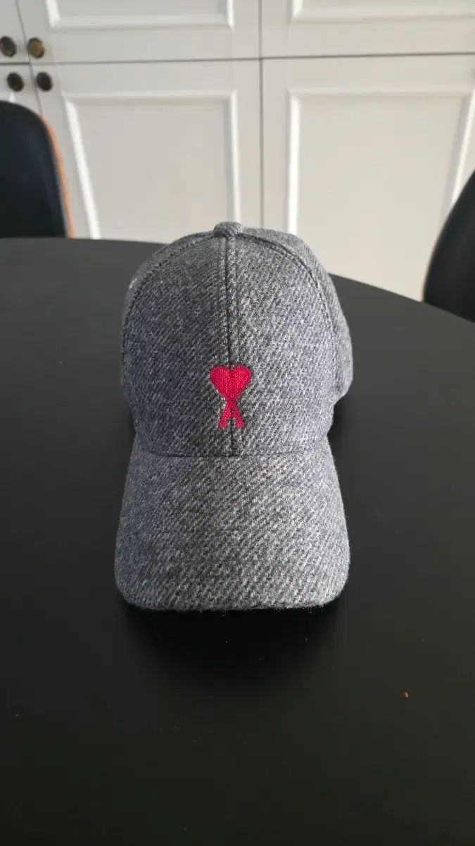 ami(アミ) ハート ロゴ ウール ベースボールキャップ グレー - メルカリ
