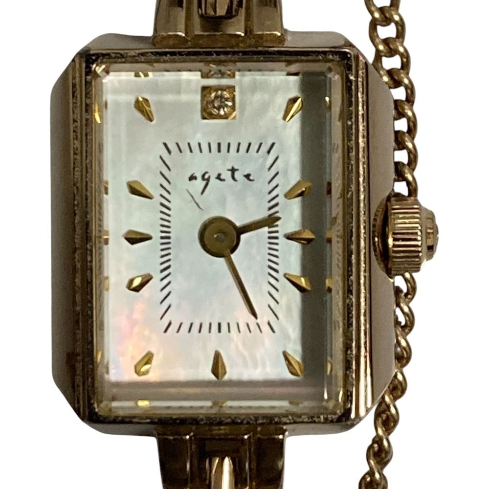ジャンク品 agete アガット アクセサリーウォッチ レディース 腕時計