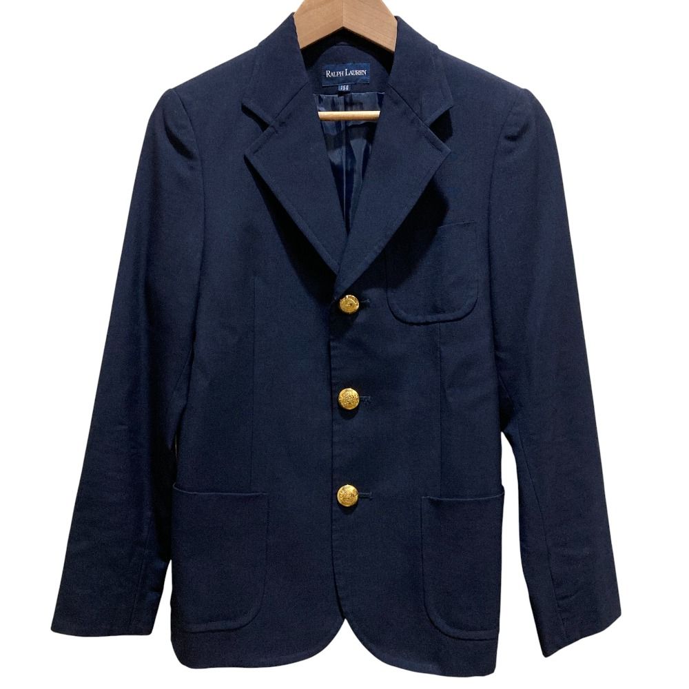 良品 RALPH LAUREN ラルフローレン 金ボタン シングル テーラード