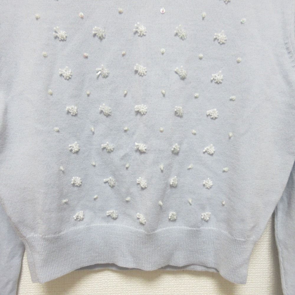 MIU MIU ニット　星ビーズ 良品 miumiu ミュウミュウ ビーズ装飾 ニットトップス セーター サイズ