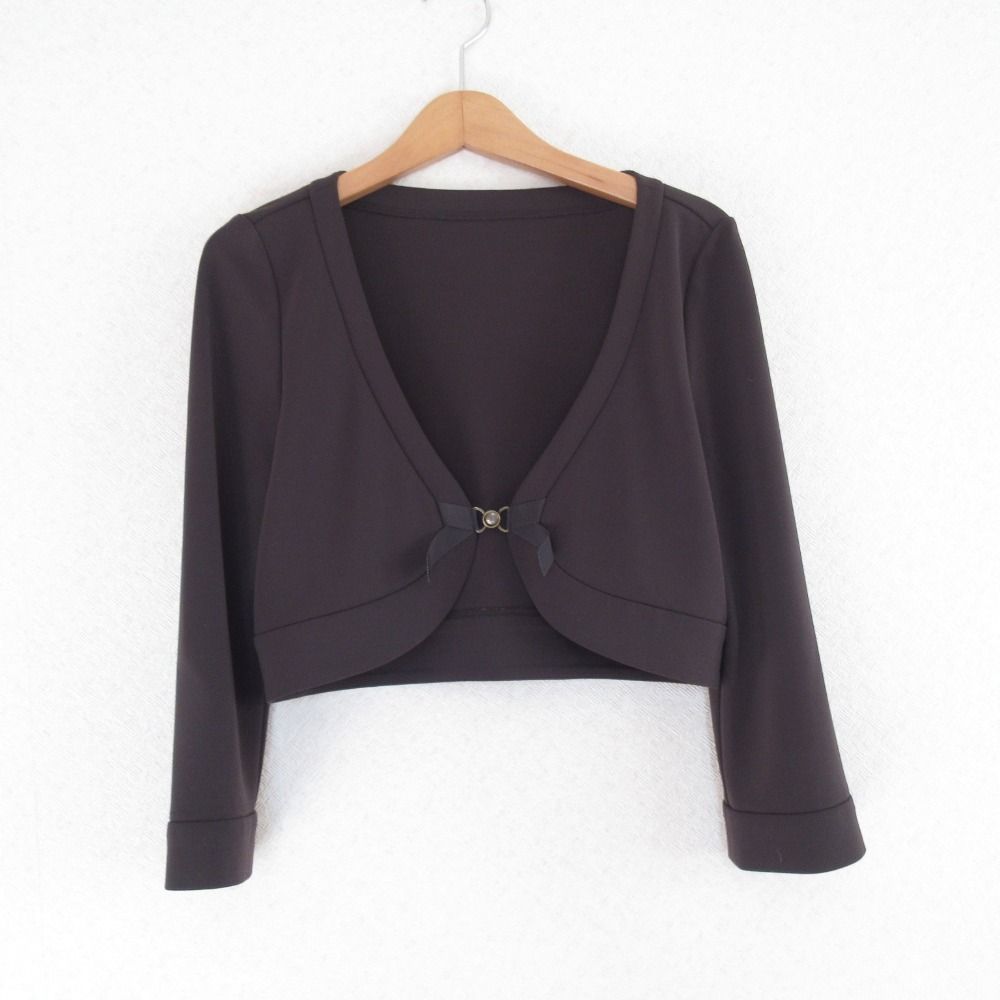 FOXEY NEWYORK フォクシー ブラック カーディガン ボレロ 38 美品 FOXEY NEW YORK フォクシーニューヨーク 羽織 カーディガン