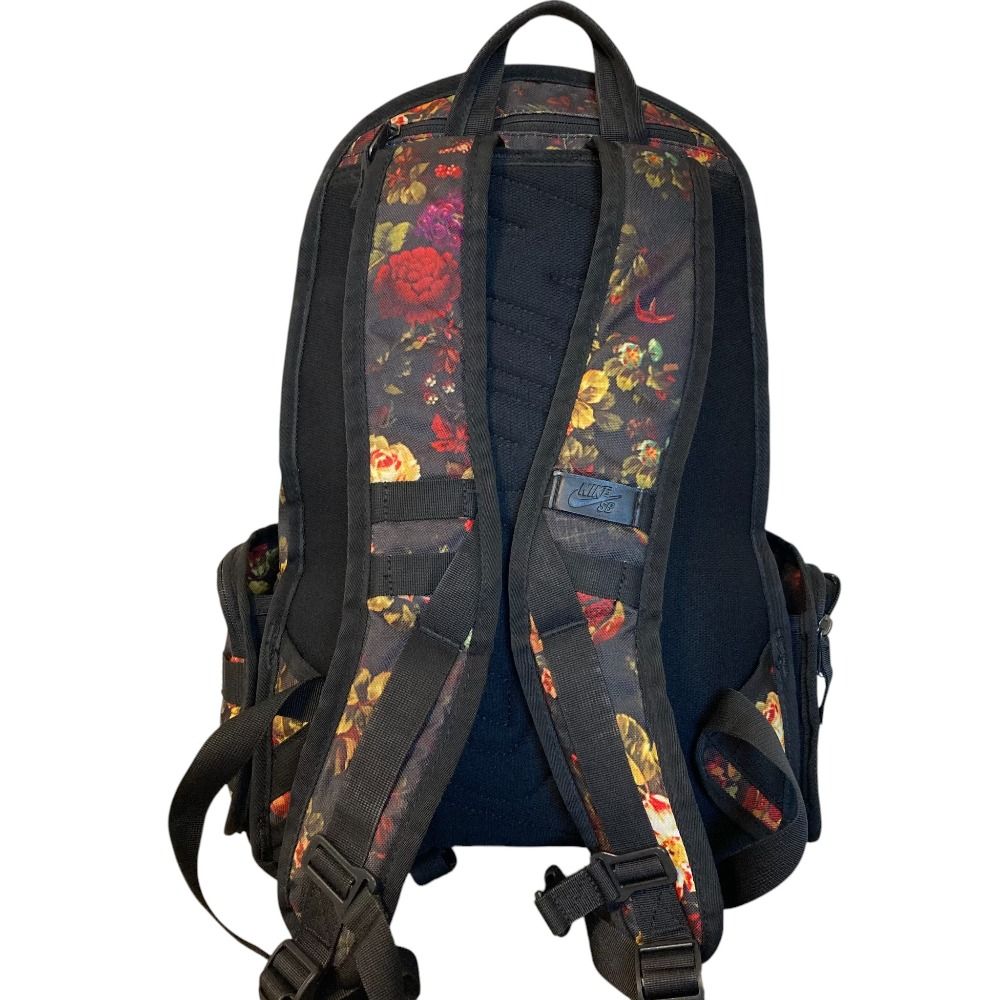 美品 NIKE ナイキ SB 花柄 リュックサック バックパック ブラック