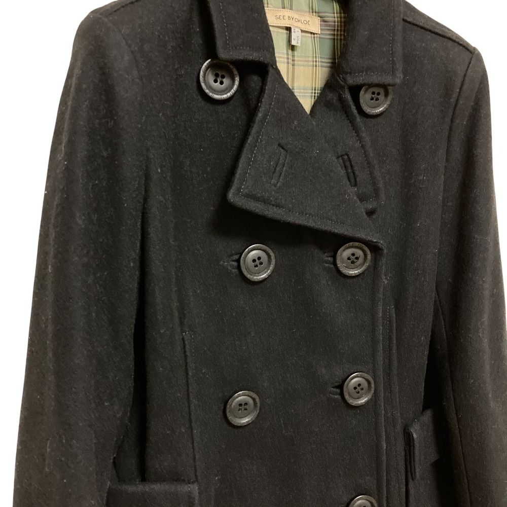 美品 SEE BY CHLOE シーバイクロエ ウールメルトン Pコート ピーコート