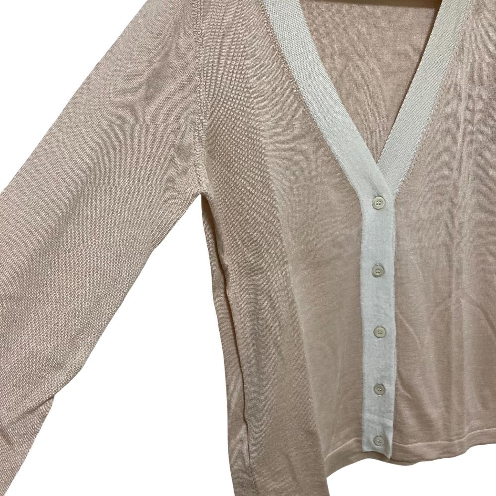 美品 PRADA プラダ ウールシルク Vネックニットカーディガン サイズ38