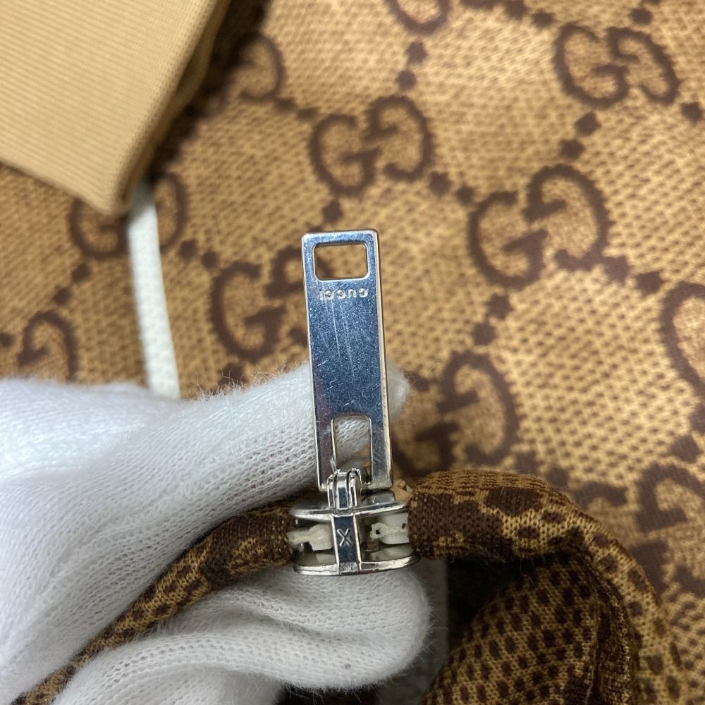 美品 GUCCI グッチ GGテクニカルカラー切替 バックプリーツ ジャージー