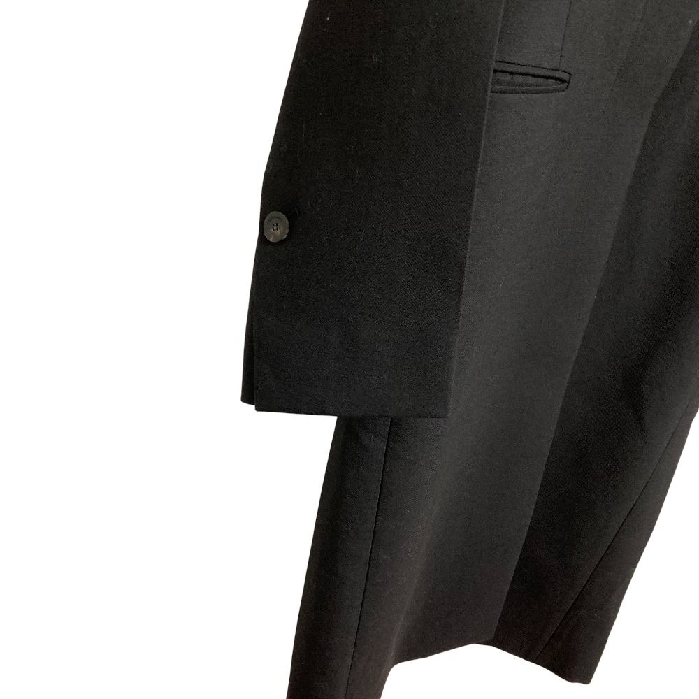 サルヴァトーレフェラガモ ロングコート XL ウール 黒 イタリア製 保温