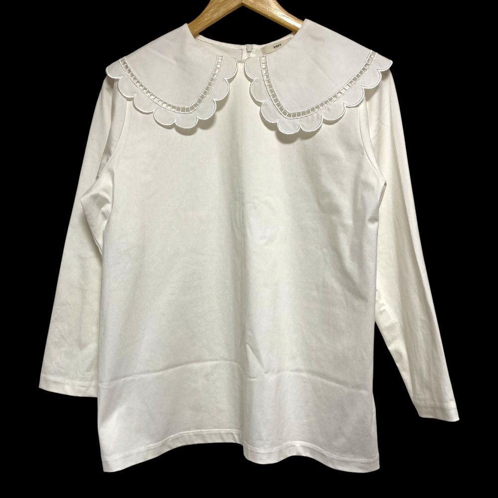 良品 yori ヨリ スカラップカラーロンTee ブラウス YR2211-137AW