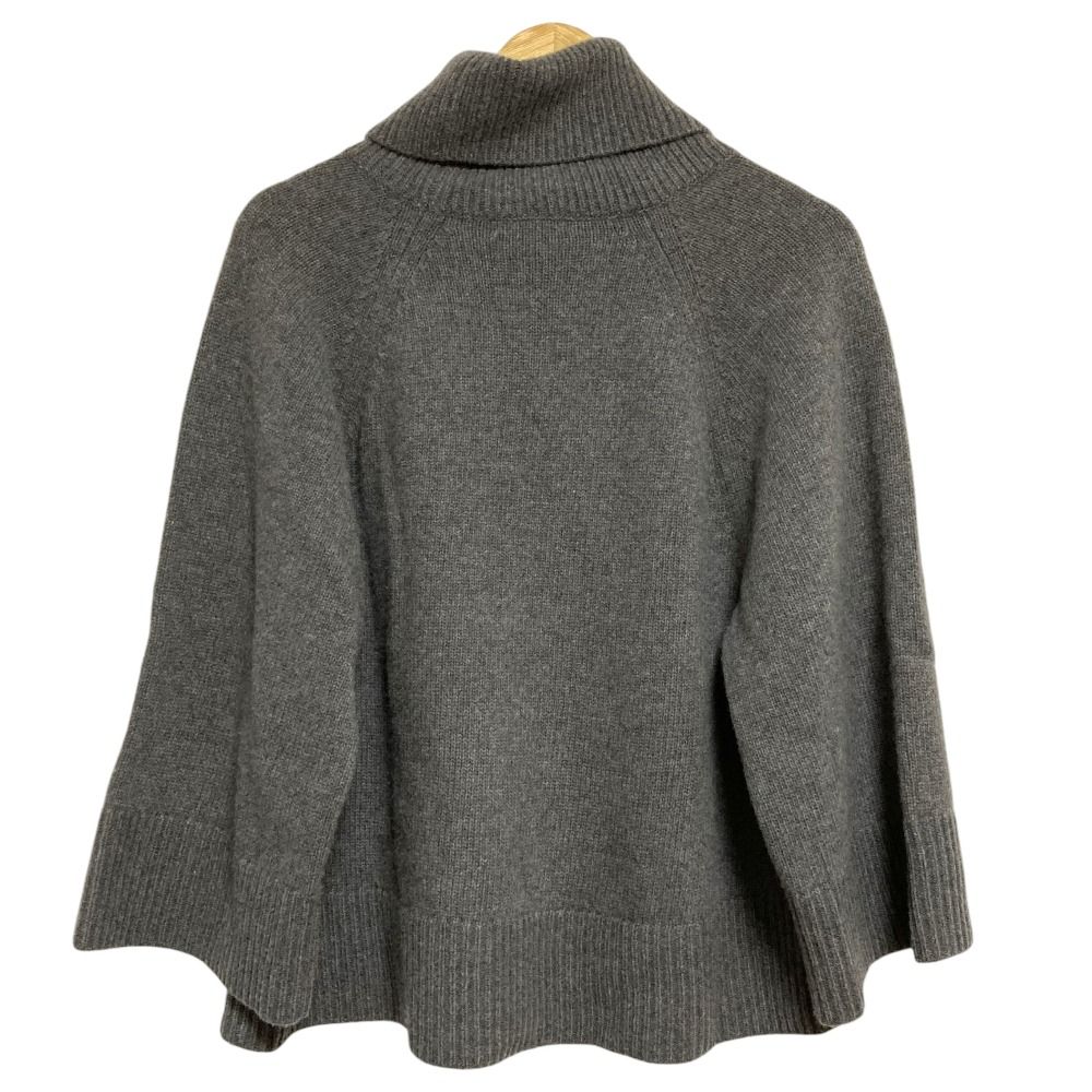 セオリー カシミアタートルネックニットプルオーバー グレー Theory 美品 Theory セオリー エアリーウール カシミヤ タートルネックプル