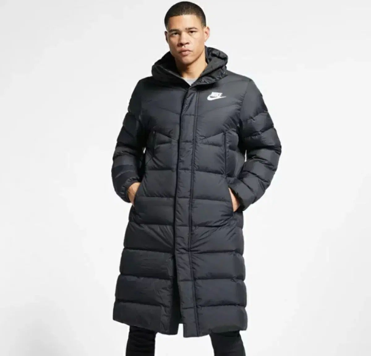 S) NIKE ロングダウンジャケット - メルカリ