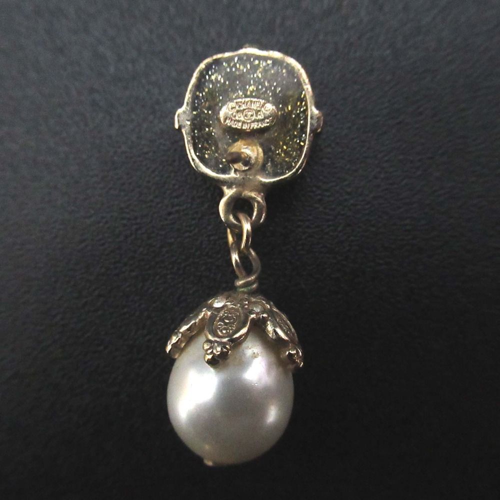 美品 08A CHANEL シャネル ココマーク ドロップフェイクパール