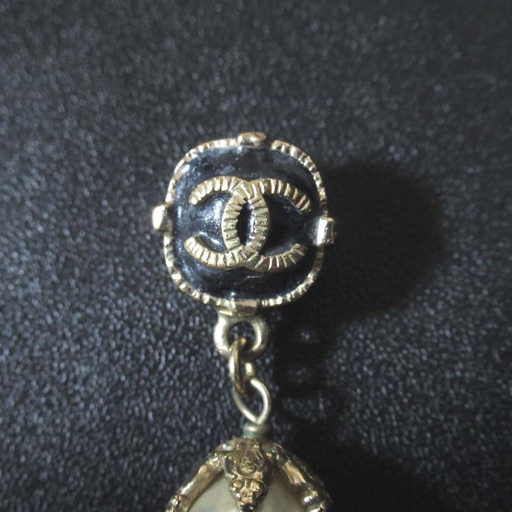 美品 08A CHANEL シャネル ココマーク ドロップフェイクパール