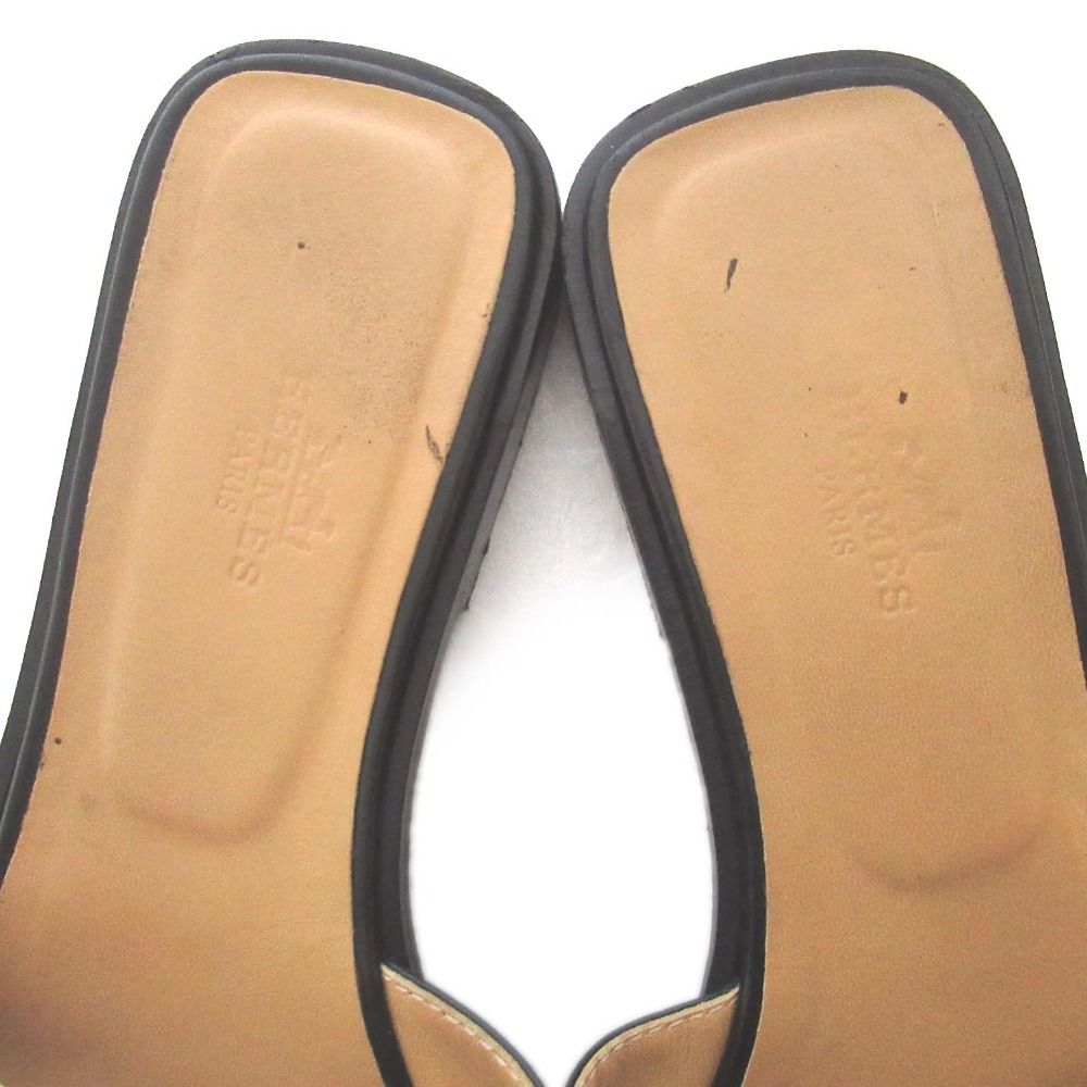 美品 HERMES エルメス オラン フラットサンダル ミュール サイズ36.5