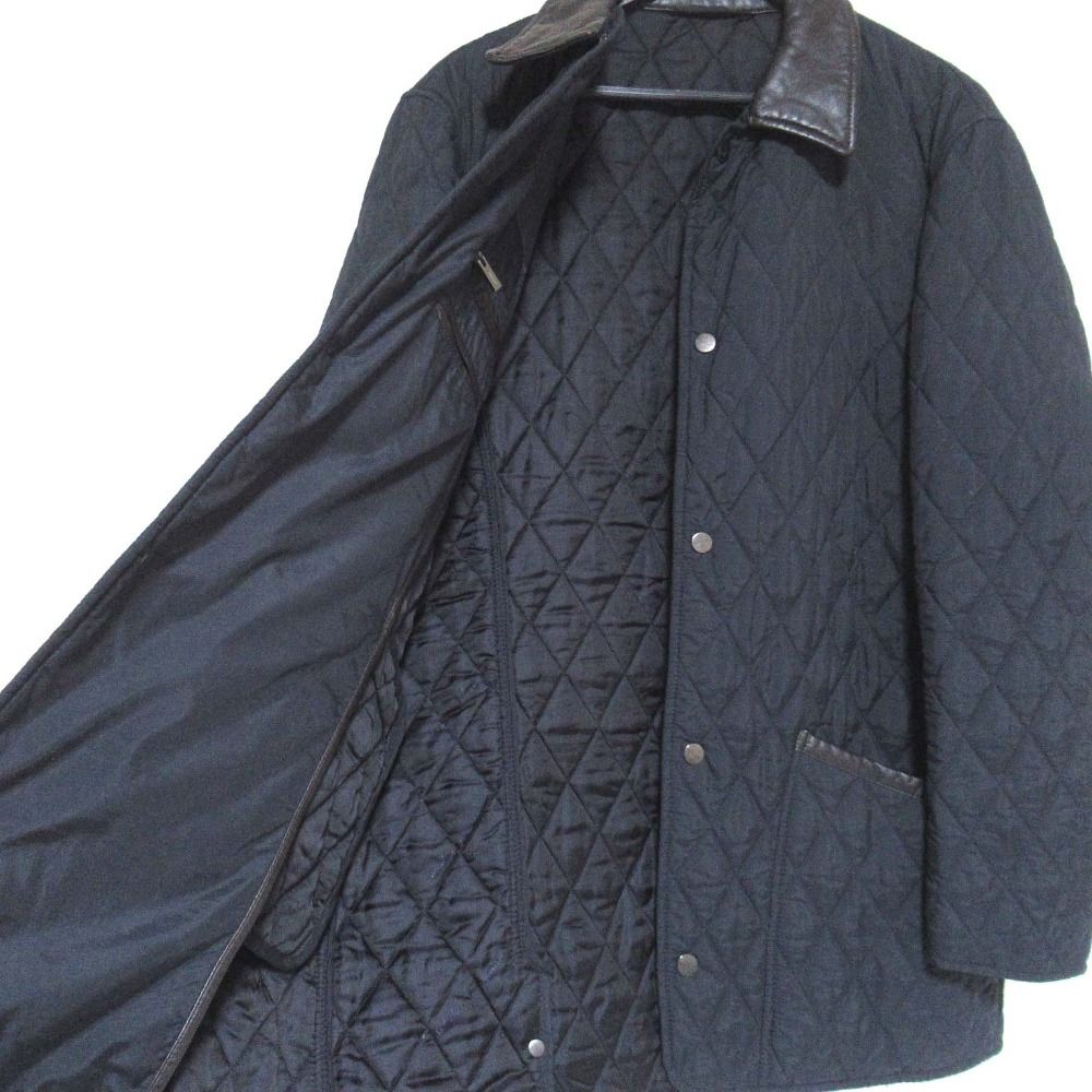 美品 Salvatore Ferragamo サルヴァトーレフェラガモ レザーカラー