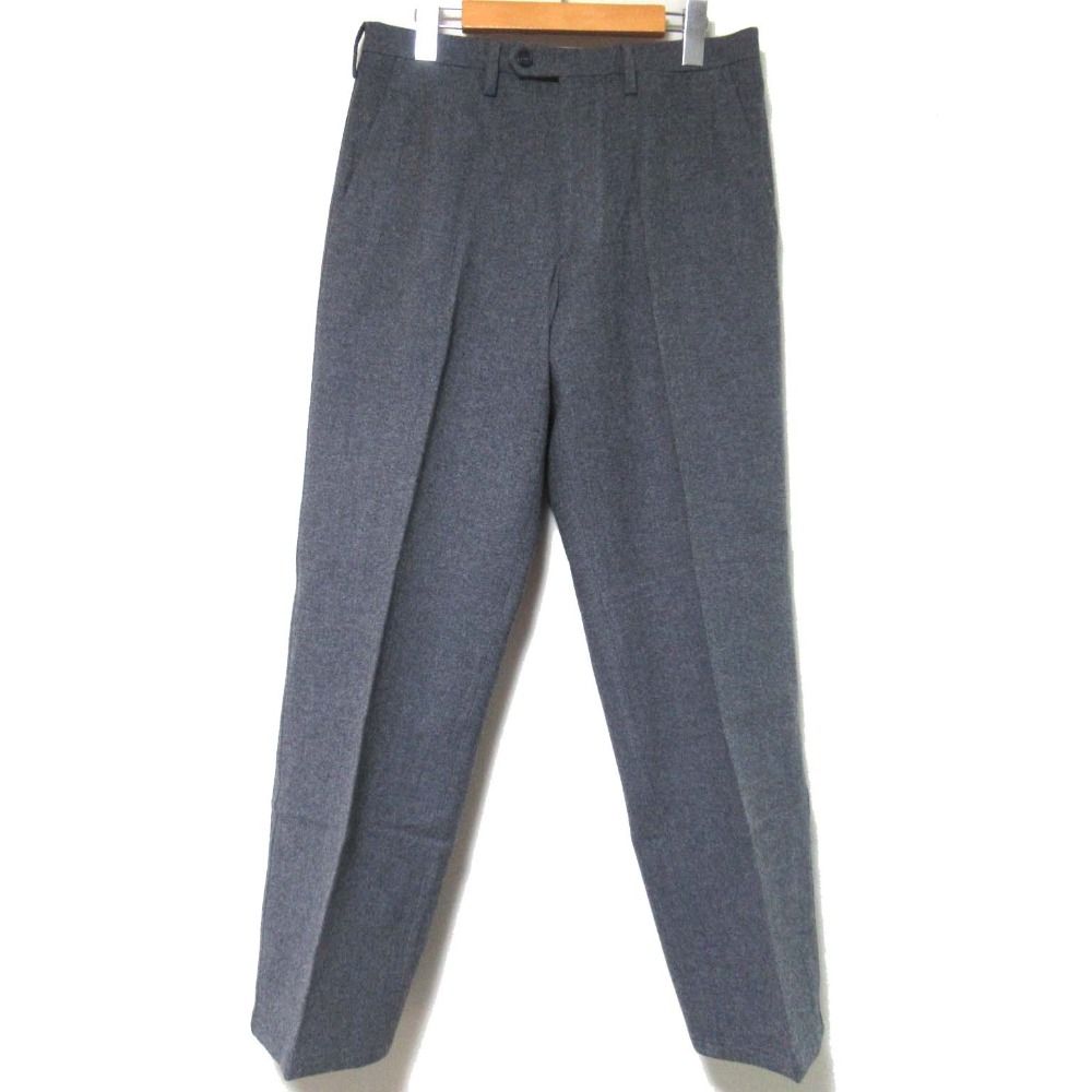 美品 PRADA プラダ フランネルウール ストレッチ スラックスパンツ