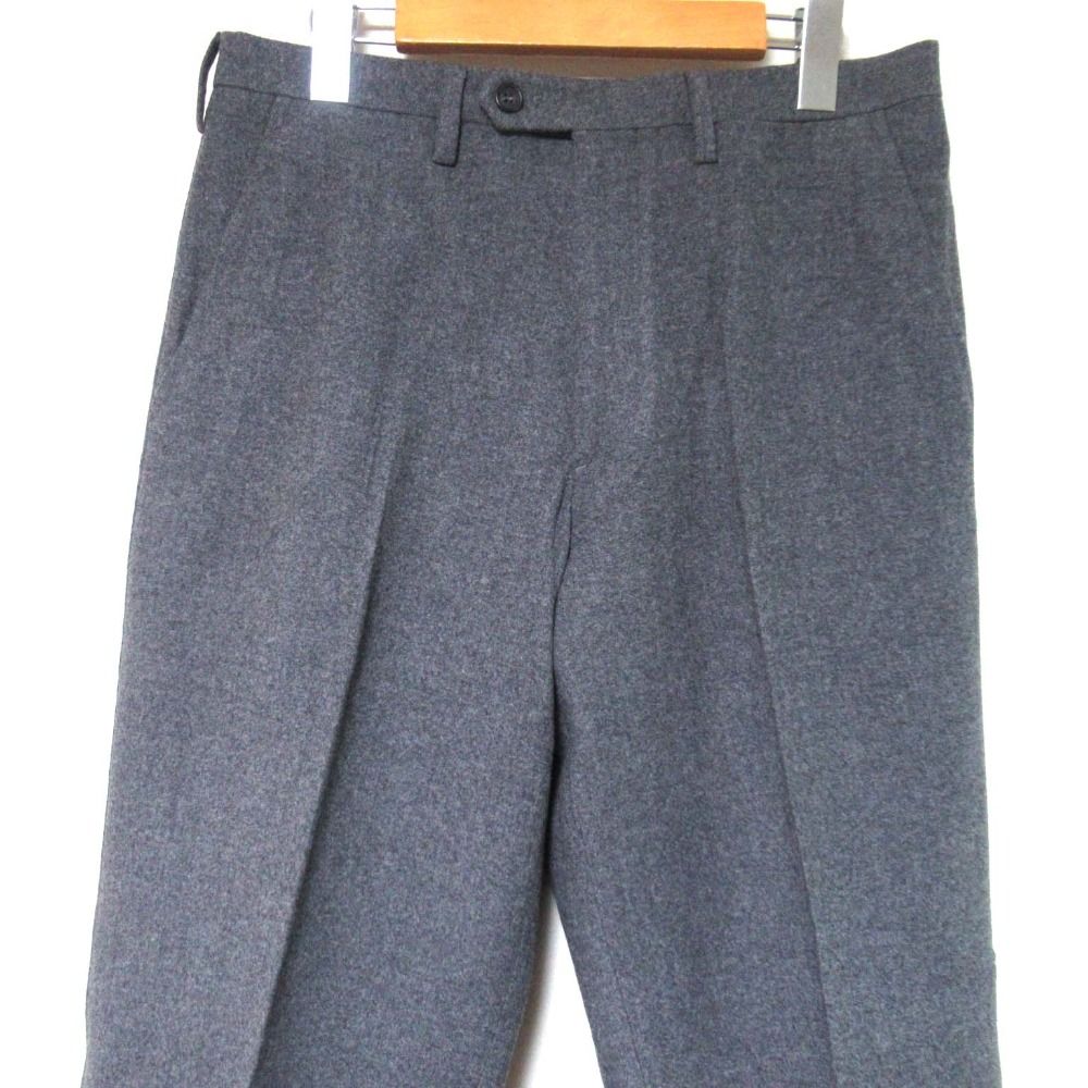 美品 PRADA プラダ フランネルウール ストレッチ スラックスパンツ