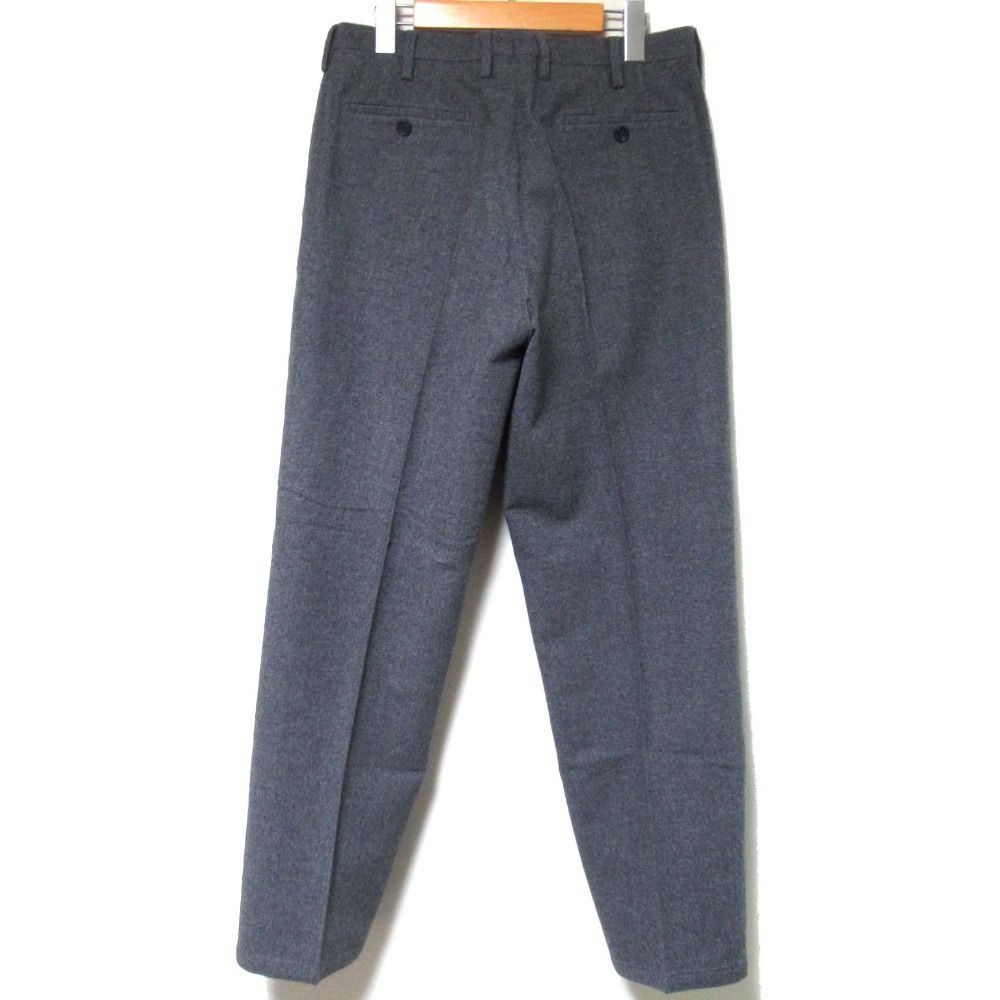 美品 PRADA プラダ フランネルウール ストレッチ スラックスパンツ