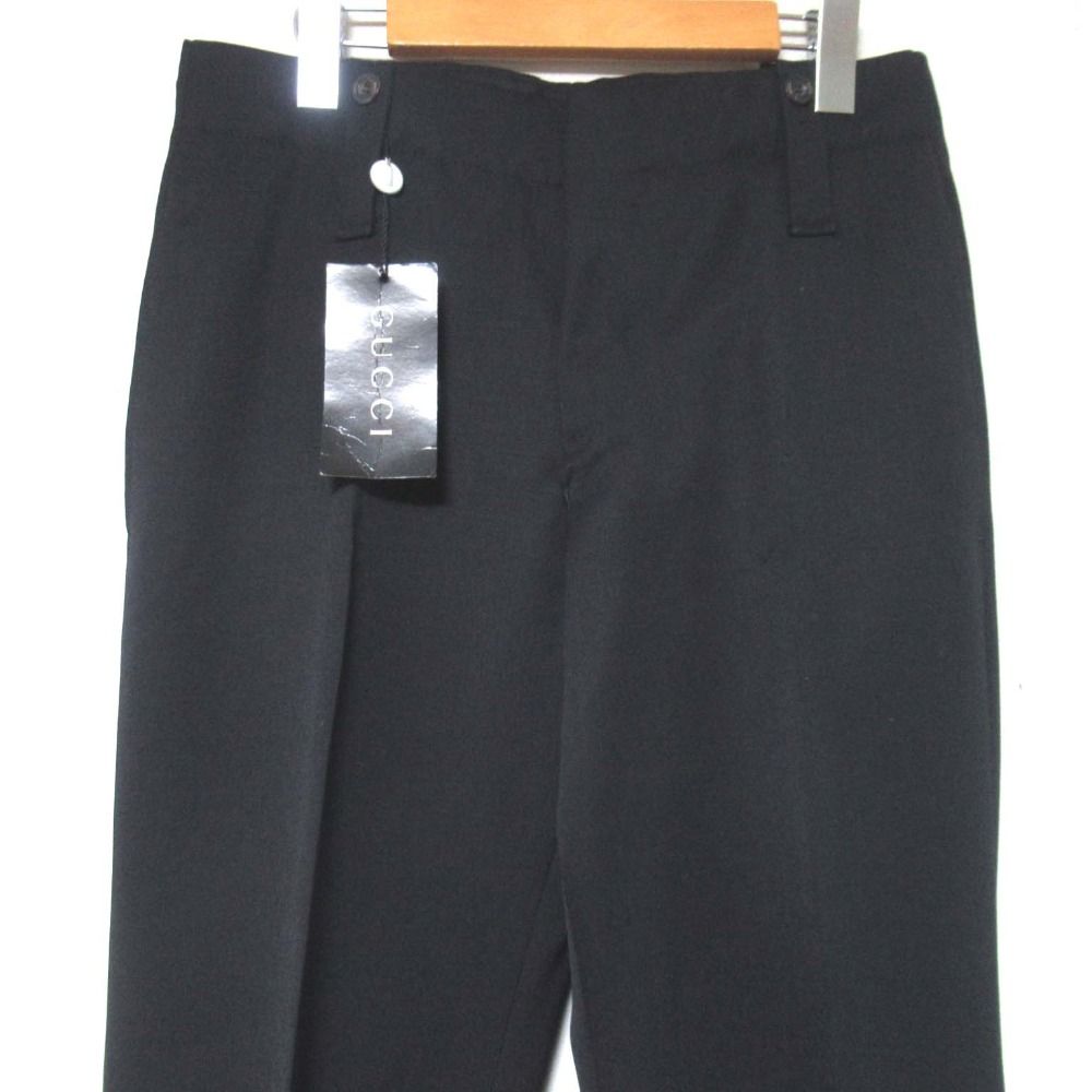 美品 GUCCI グッチ トムフォード期 ウール ワイドフレア スラックス