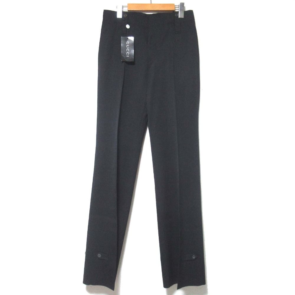 美品 GUCCI グッチ トムフォード期 ウール ワイドフレア スラックス