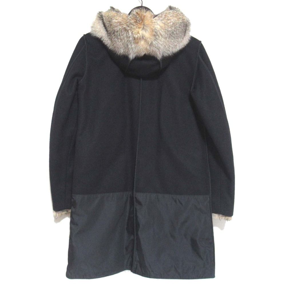 美品 PRADA SPORTS プラダスポーツ フォックスファー フーディー