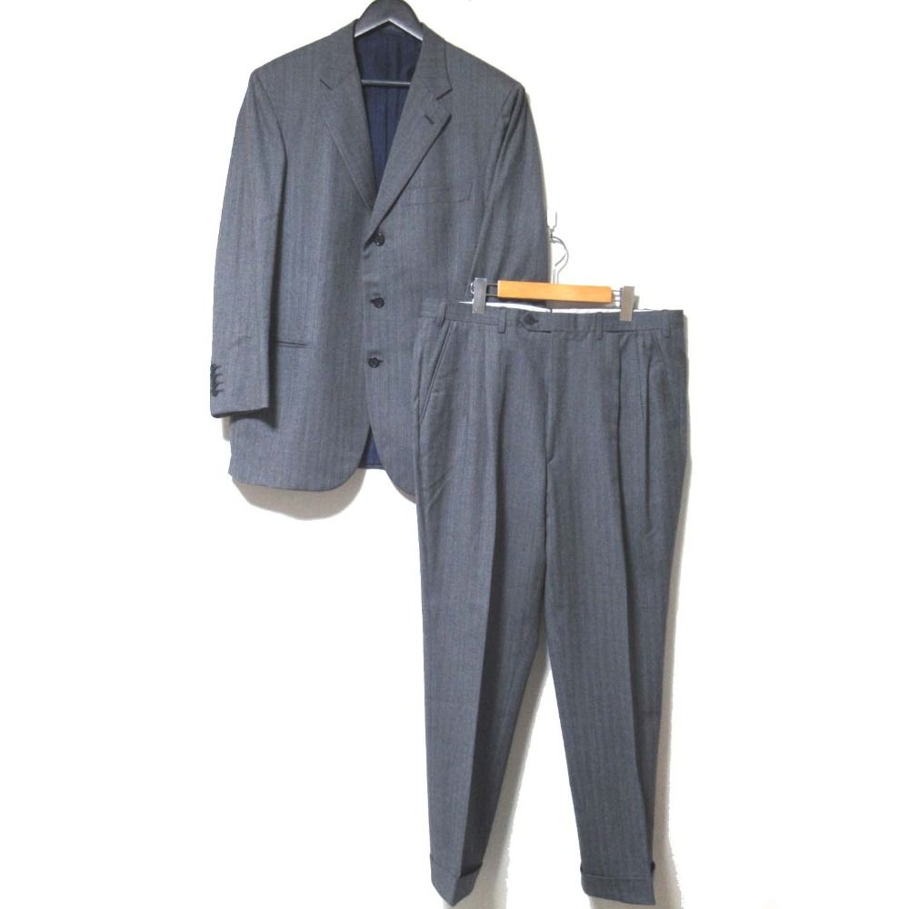 美品 Brioni ブリオーニ ヘリンボーンピンストライプ 3B テーラード